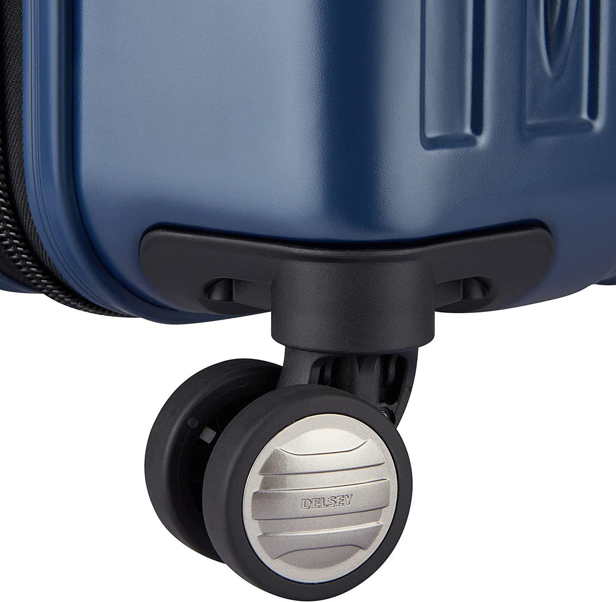 Titanium Hardside Expandable Luggage with Spinner Wheels, Midnight Blue, Checked-Medium 25 Inch