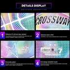 Glowing Reflective Basketball Soft Professional Luminous Reflective Night Colorful Basketball School Training Ball for Boys Teenager