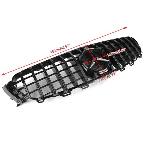 2016-2023 Benz W213 E-Class AMG Front Grill W/ CAMERA & Logo Grille Replacement Generic