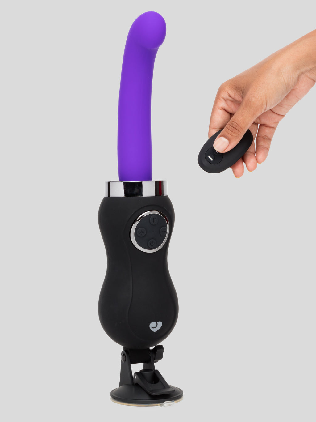 Lovehoney Love Motion Remote Control Warming Thrusting Sex Machine Set, Black