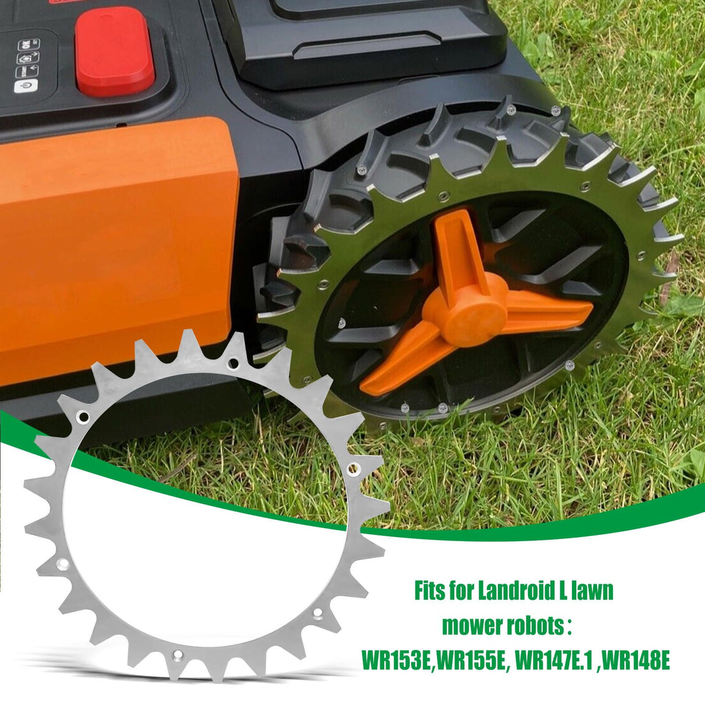 2 Pcs  Steel Robotic Lawnmower Spikes with Screws for Traction Enhancer for Landroid L Model Robotic Lawnmowers Robotic Lawnmowers Wheel Spikes for Accessory Off-Wheel Wheels