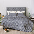 Little Arrow  Co Arcadia Herringbone In Indigo Comforter by Deny s