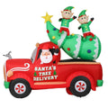 Lighted 8 ft. H x 8 ft. W Santa Christmas Tree