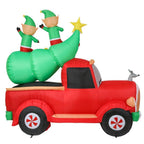 Lighted 8 ft. H x 8 ft. W Santa Christmas Tree