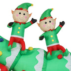 Lighted 8 ft. H x 8 ft. W Santa Christmas Tree
