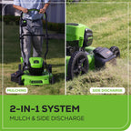 40V 19" Brushless Lawn Mower (High Wheel), 5.0Ah Battery