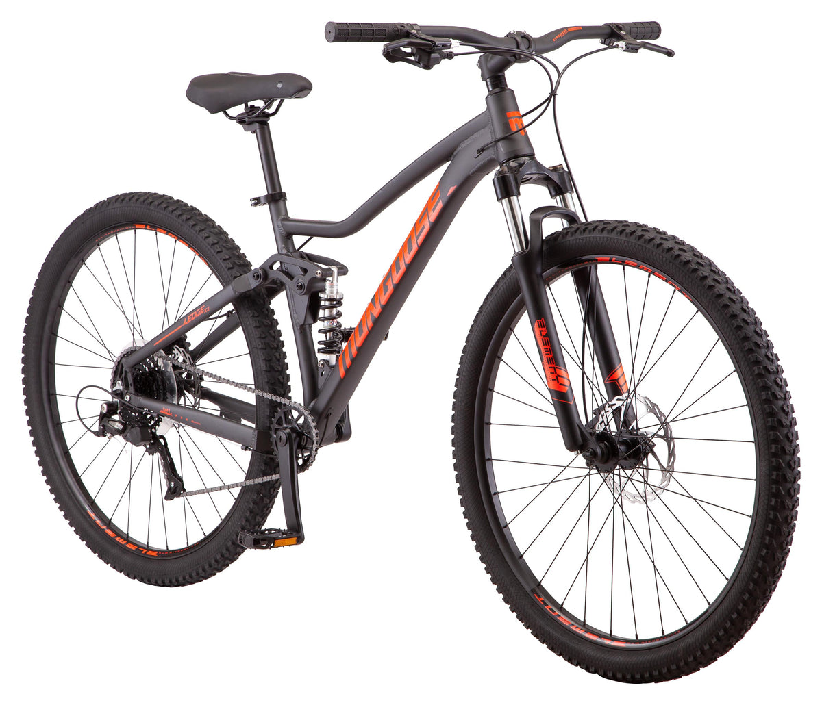 Mongoose LedX2 Suspension Mountain Bike, 8 Speeds, 29-In. Wheels, Gray