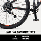 Mongoose LedX2 Suspension Mountain Bike, 8 Speeds, 29-In. Wheels, Gray
