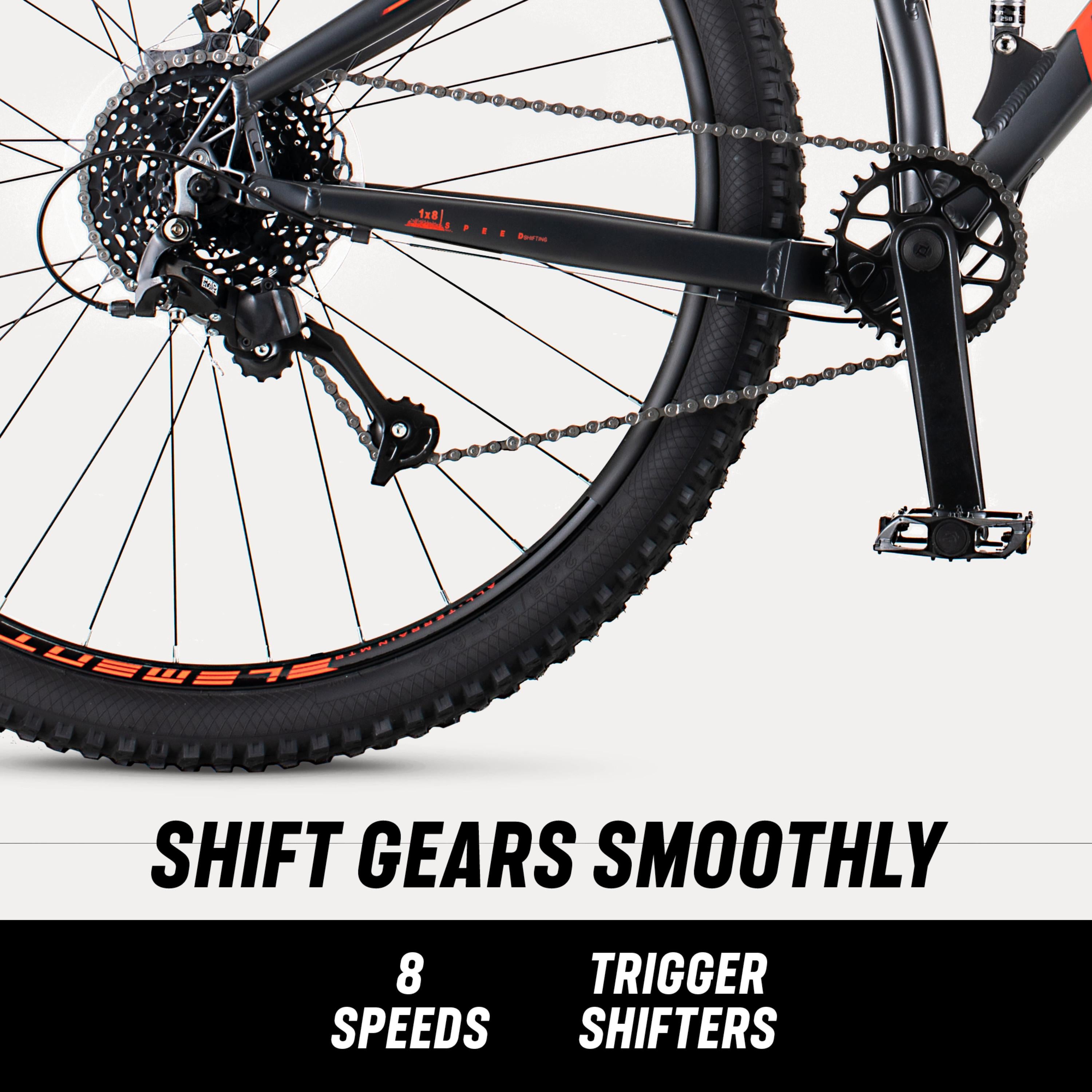 Mongoose LedX2 Suspension Mountain Bike, 8 Speeds, 29-In. Wheels, Gray