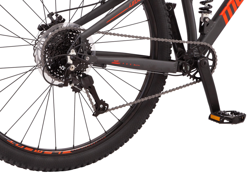 Mongoose LedX2 Suspension Mountain Bike, 8 Speeds, 29-In. Wheels, Gray