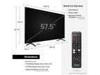 samsung 58" class tu7000 crystal uhd 4k smart tv - slightly used