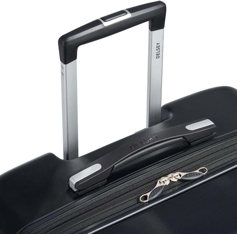 Jessica Hardside Expandable Luggage with Spinner Wheels (Black, 2-Piece Set (21/25))