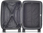 Jessica Hardside Expandable Luggage with Spinner Wheels (Black, 2-Piece Set (21/25))