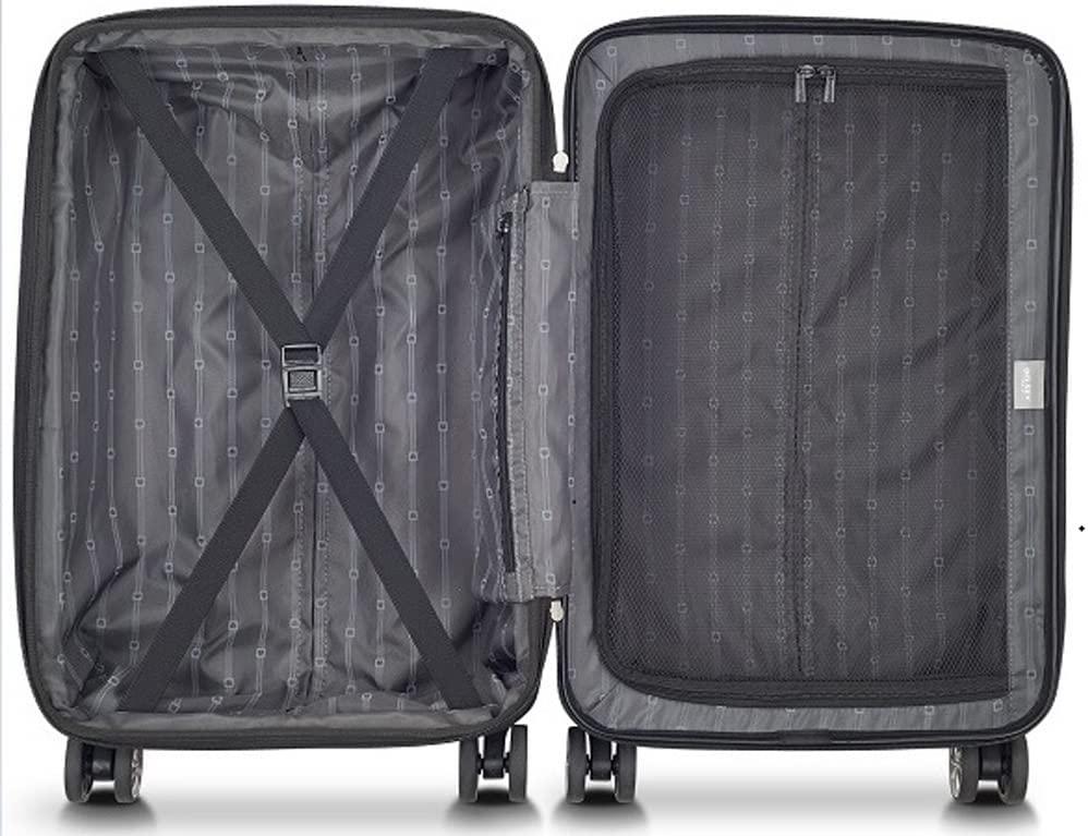 Jessica Hardside Expandable Luggage with Spinner Wheels (Black, 2-Piece Set (21/25))