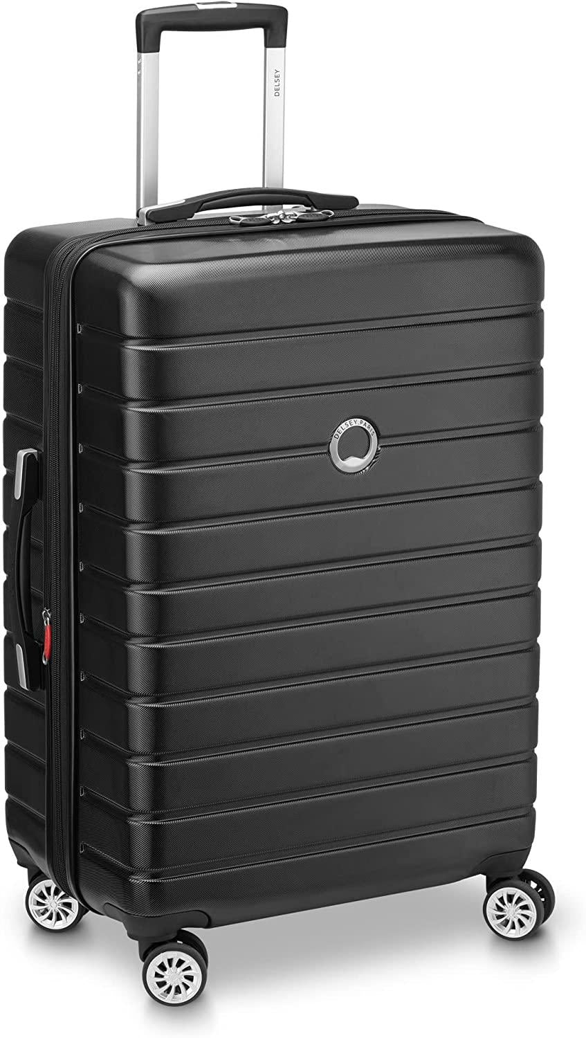 Jessica Hardside Expandable Luggage with Spinner Wheels (Black, 2-Piece Set (21/25))