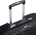 Jessica Hardside Expandable Luggage with Spinner Wheels (Black, 2-Piece Set (21/25))