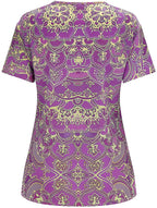 Women Summer Tops, Short Sleeve Sexy V Neck Zipper T-Shirts,Patchwork Casual Loose Fit Pullover Blouse