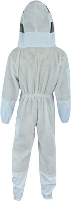 bee suit 3 layers ultra ventilated mesh beekeeping suit, beekeeper suit protective fencing veil suit-l