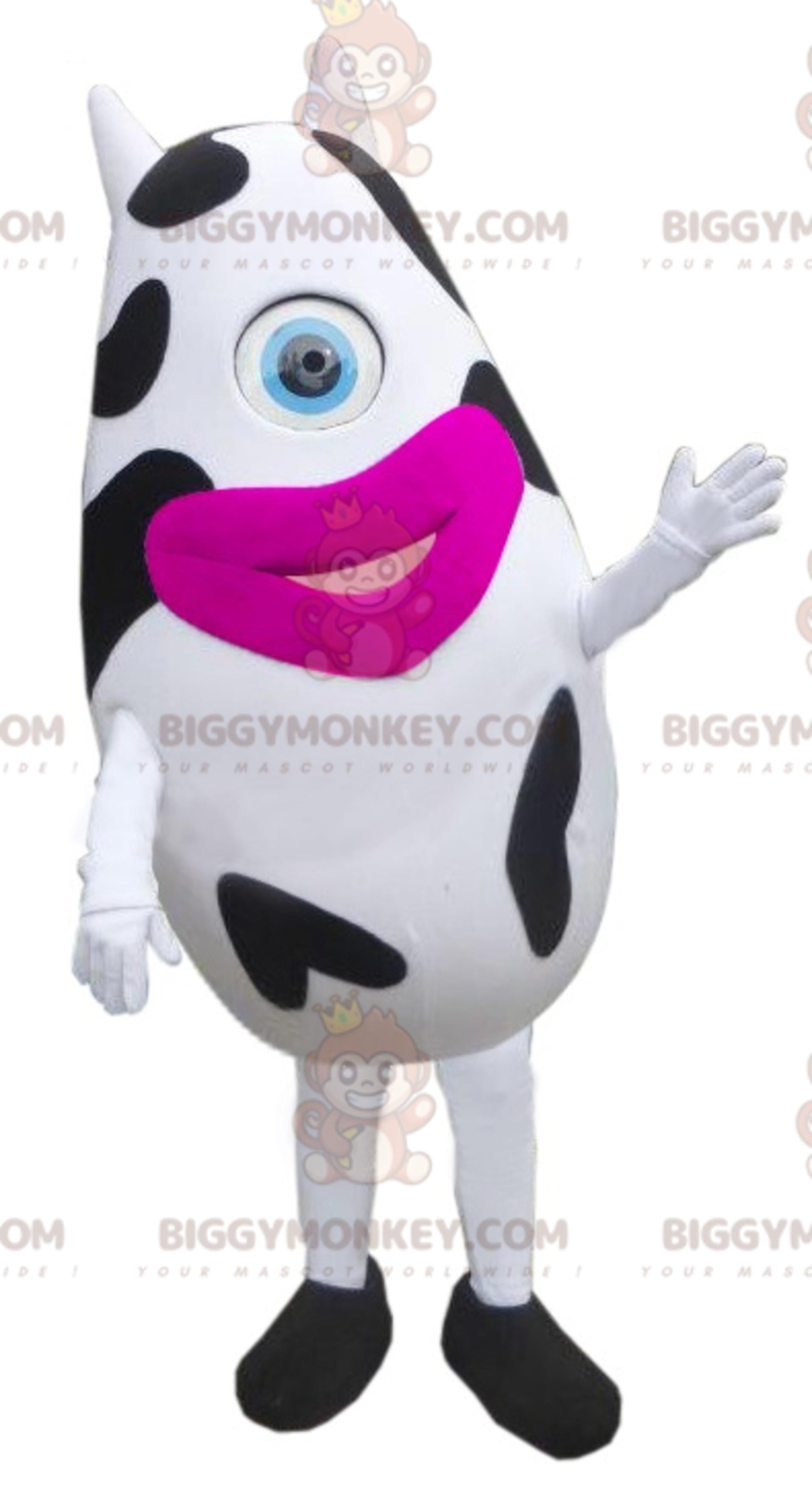 BIGGYMONKEYFantasy Creature Cyclops Cow Mascot Costume