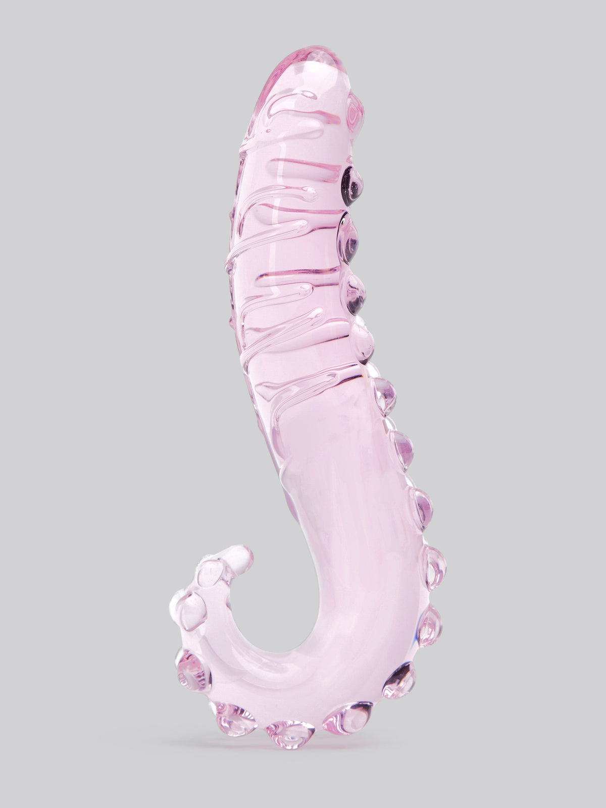 Lovehoney Tentacle Textured Sensual Glass Dildo, Pink