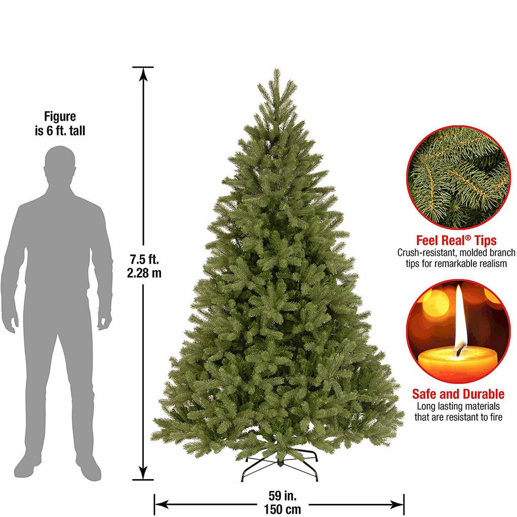 National Tree Company Downswept Douglas 7.5Ft Artificial Christmas Tree w/ Stand