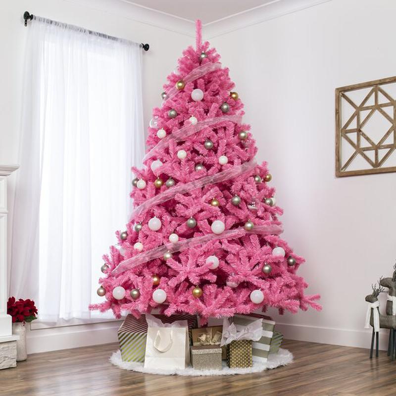 6 ft 7.5 ft Pink Fir Christmas Tree Xmas Holiday Party Fairy Home Decor