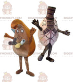 BIGGYMONKEY™s mascot of two brown and gray bodies