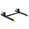 titan attachments light-duty clamp-on pallet forks 30" with stabilizer bar