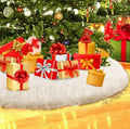 Faux Fur Christmas Tree Skirt 72"