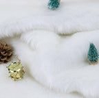 Faux Fur Christmas Tree Skirt 72"