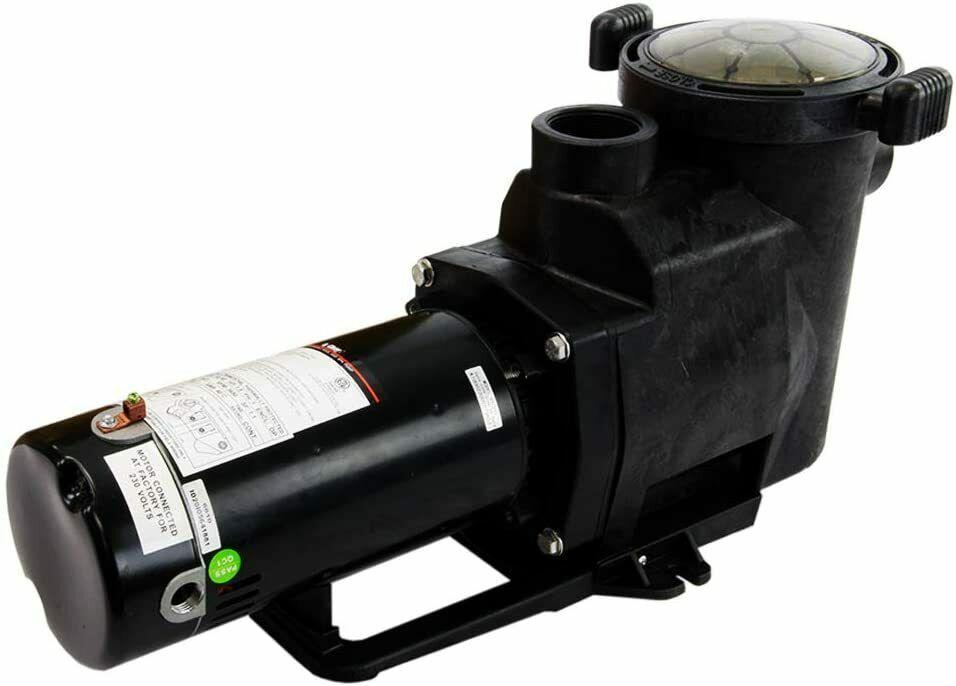 rx clear silent-flow in-ground swimming pool pump w/ 2" ports (select size)