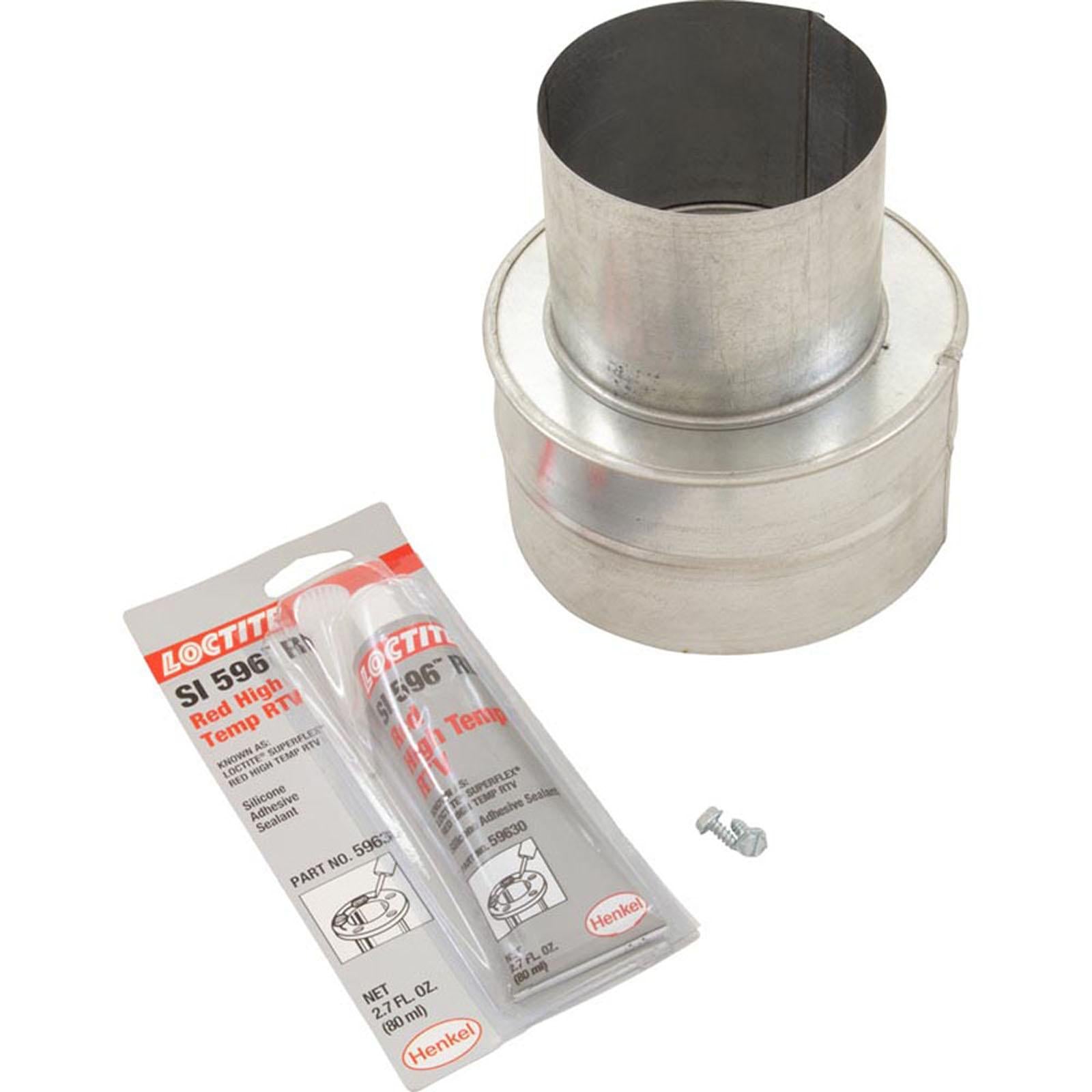 PENTAIR POOL PRODUCTS Kit Metal Flue Collar 4 Inx6 In Accessory