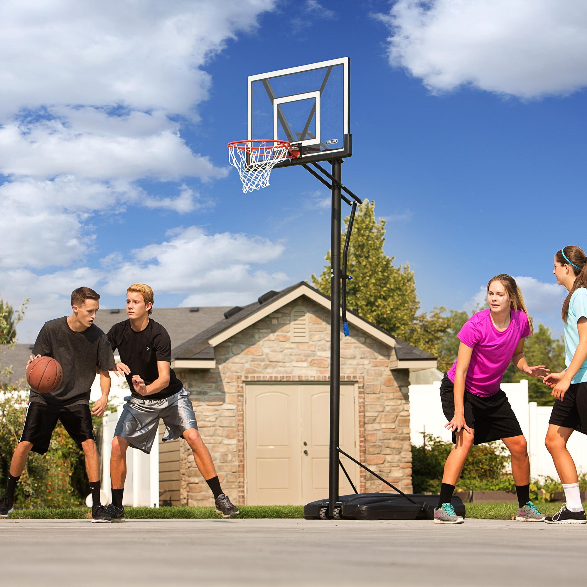 Lifetime 48 in. Adjustable Portable Basketball Hoop, 90585
