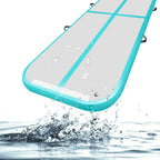 Green 3m/10ft 8inch thick Inflatable Air Track Tumbling Gymnastic Mat Floor Home Training W/ Pump Fbsport
