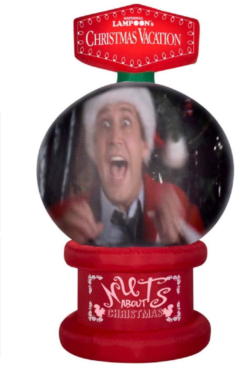 8' Living Projection National Lampoon's Christmas Vacation Snow Globe Airblown Inflatable