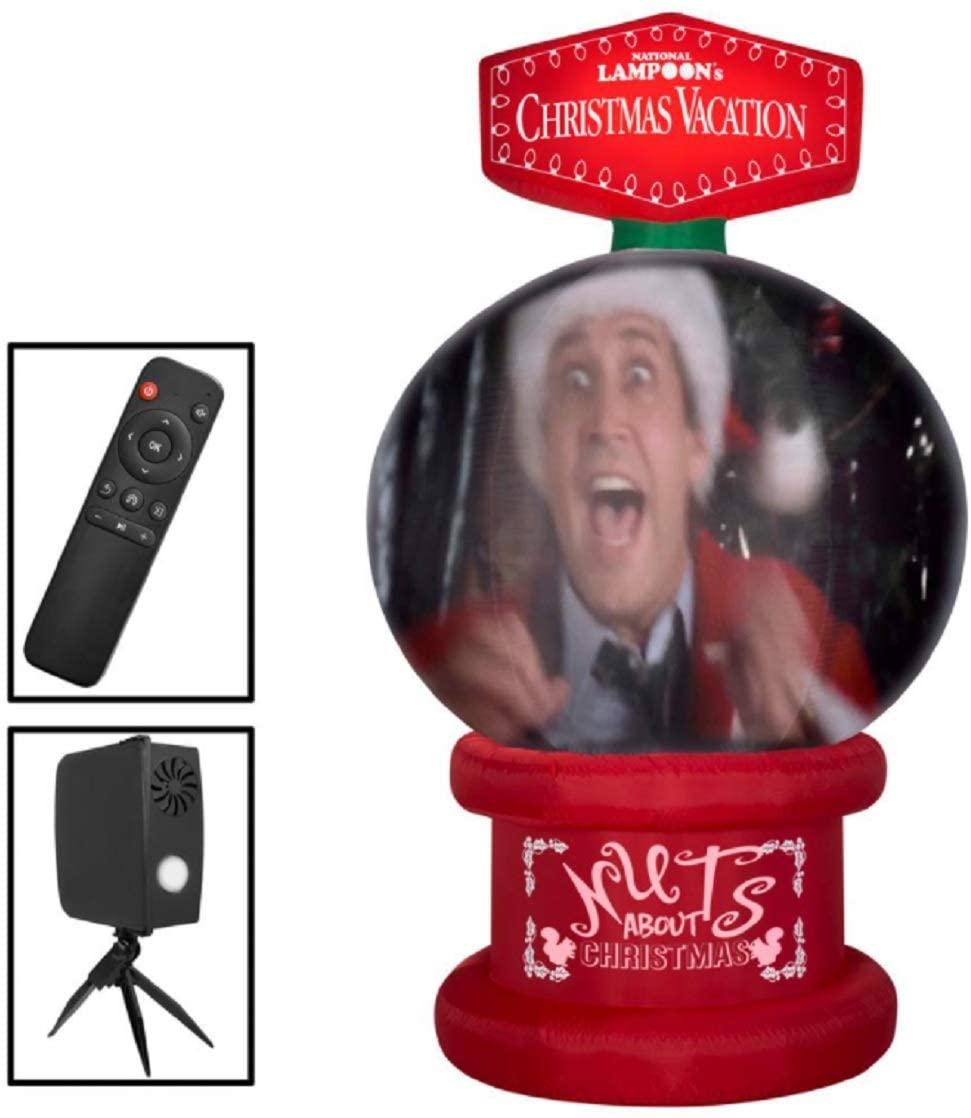 8' Living Projection National Lampoon's Christmas Vacation Snow Globe Airblown Inflatable