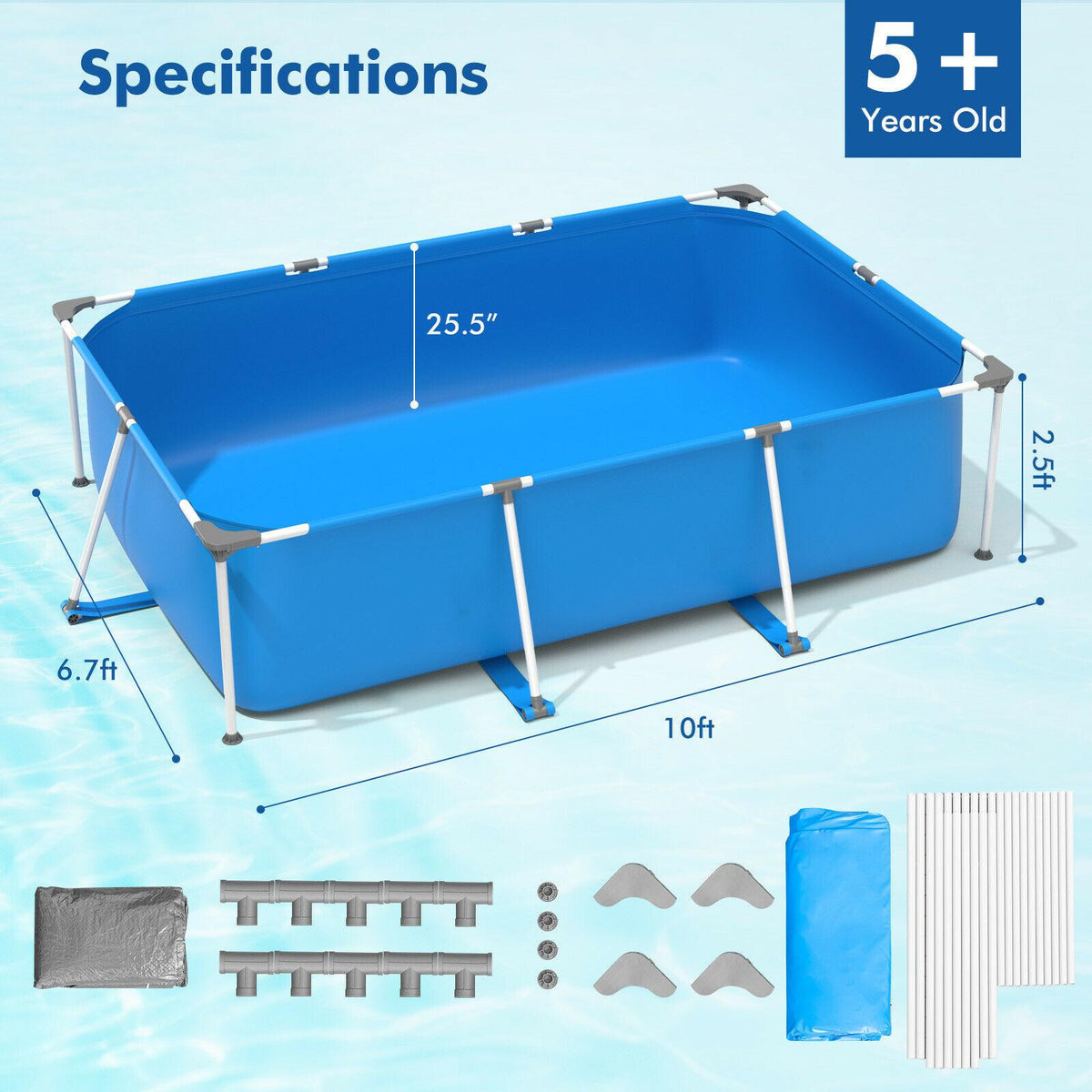 above ground swimming pool rectangular frame above ground pool with pool cover
