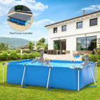 above ground swimming pool rectangular frame above ground pool with pool cover
