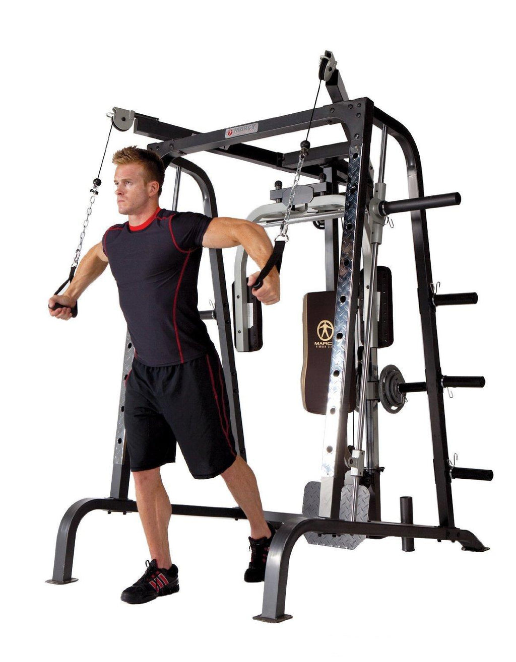 Marcy Deluxe Diamond Elite Smith CaWorkout Machine Total Body Gym