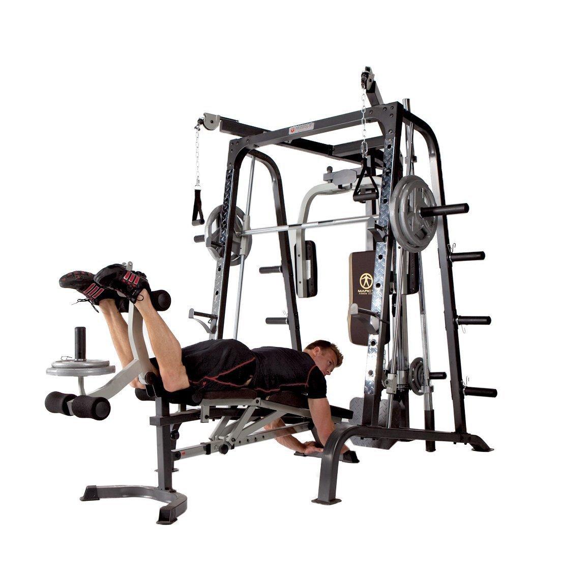Marcy Deluxe Diamond Elite Smith CaWorkout Machine Total Body Gym