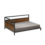 Sauder 424097 Corner Dog Bed - Large, Noble Walnut Finish