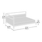 Sauder 424097 Corner Dog Bed - Large, Noble Walnut Finish