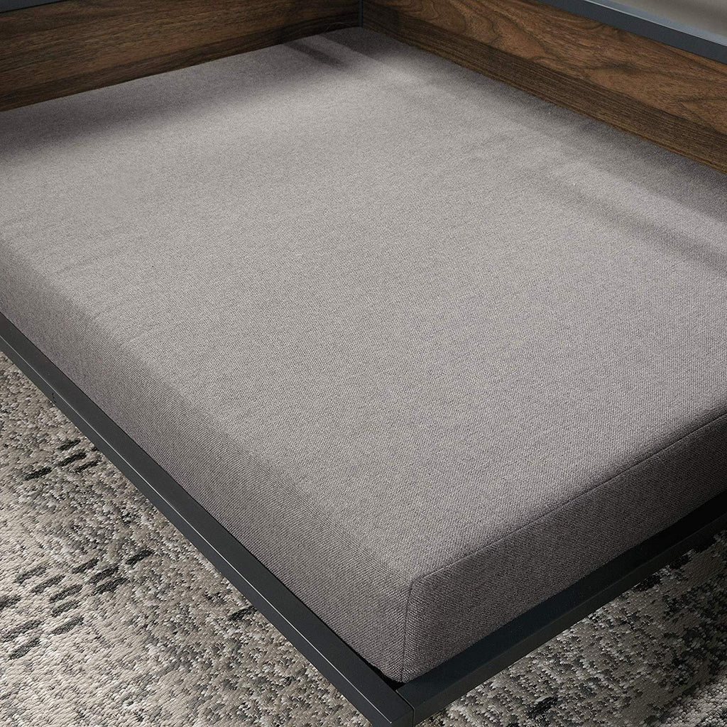 Sauder 424097 Corner Dog Bed - Large, Noble Walnut Finish