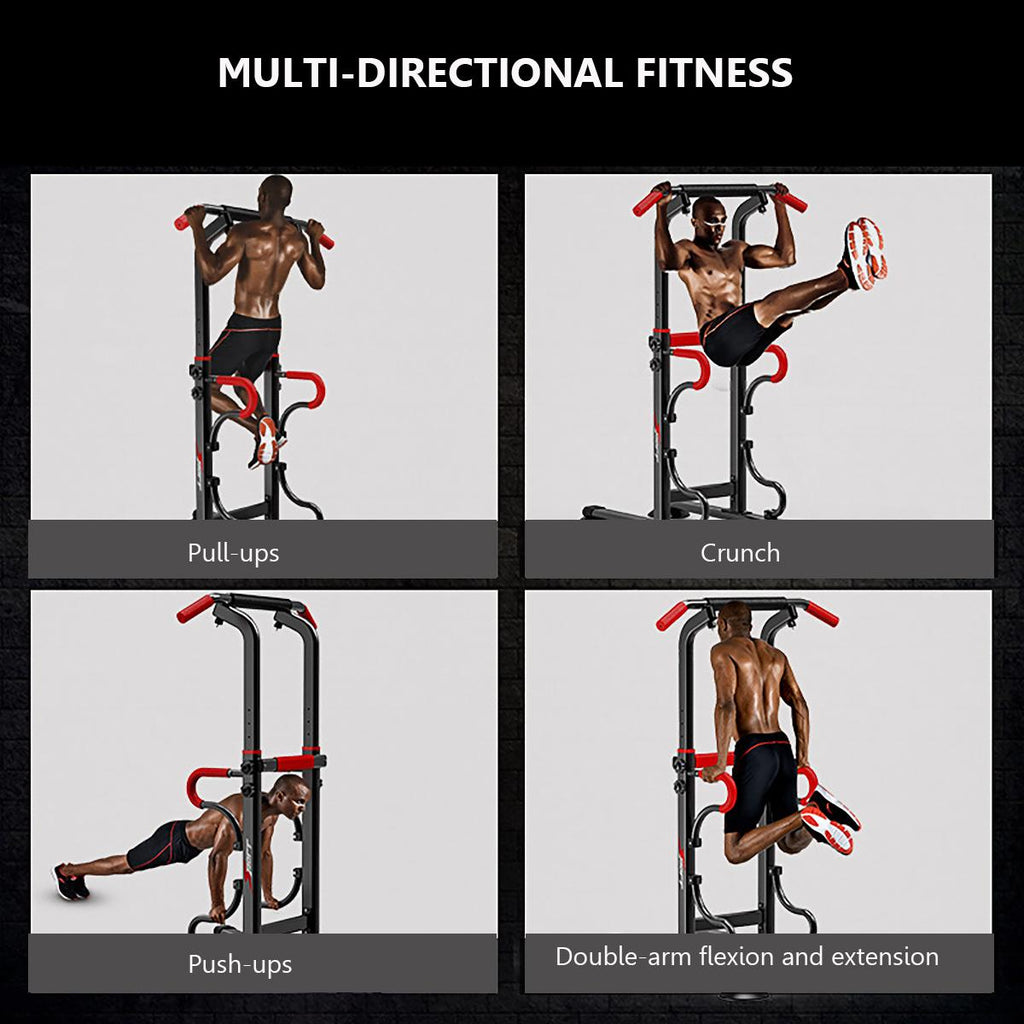 Power Tower Multi-Function Pull Up Bar Dip Station Dip Stands for Home Gym Workout Training Fitness Exercise Equipment