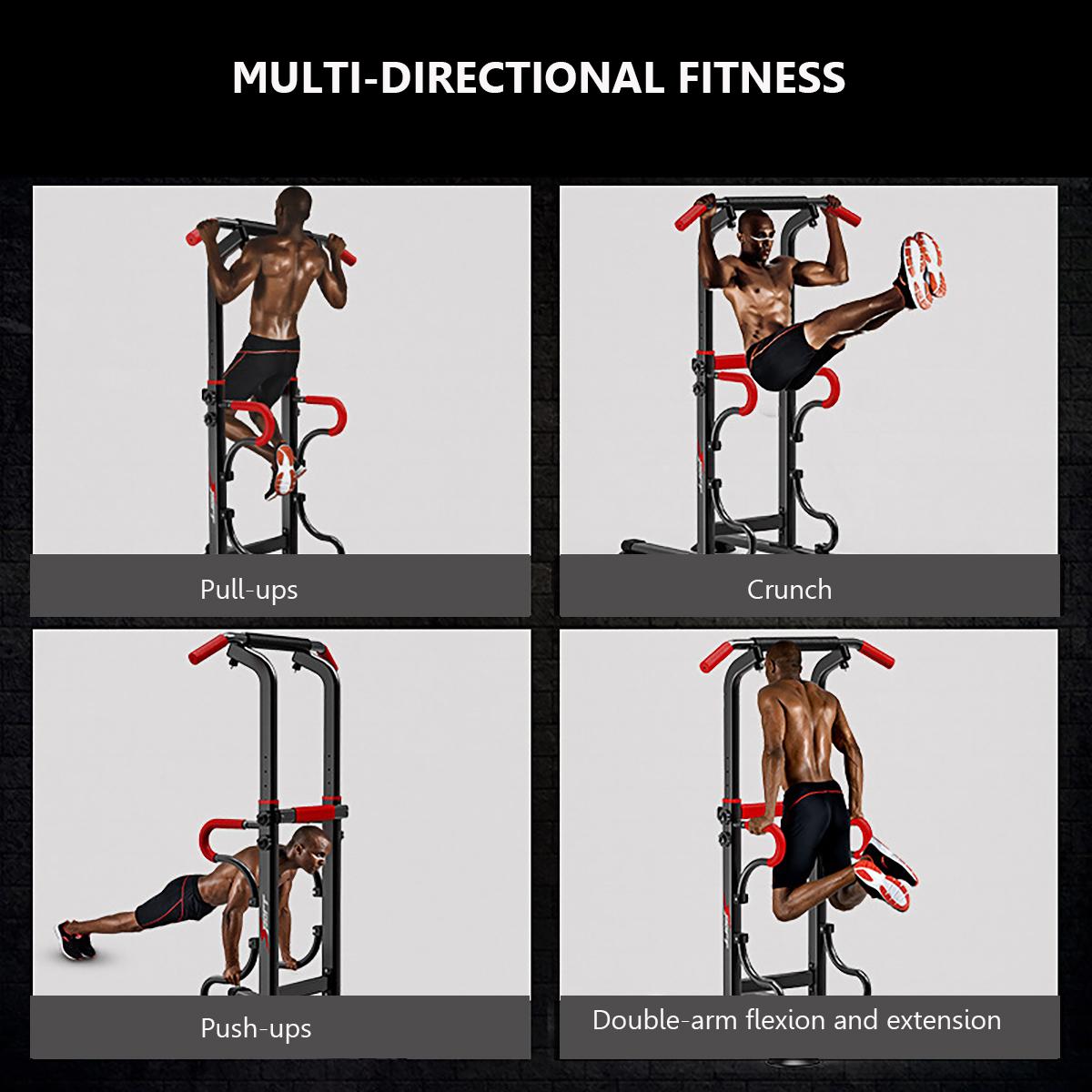 Power Tower Multi-Function Pull Up Bar Dip Station Dip Stands for Home Gym Workout Training Fitness Exercise Equipment