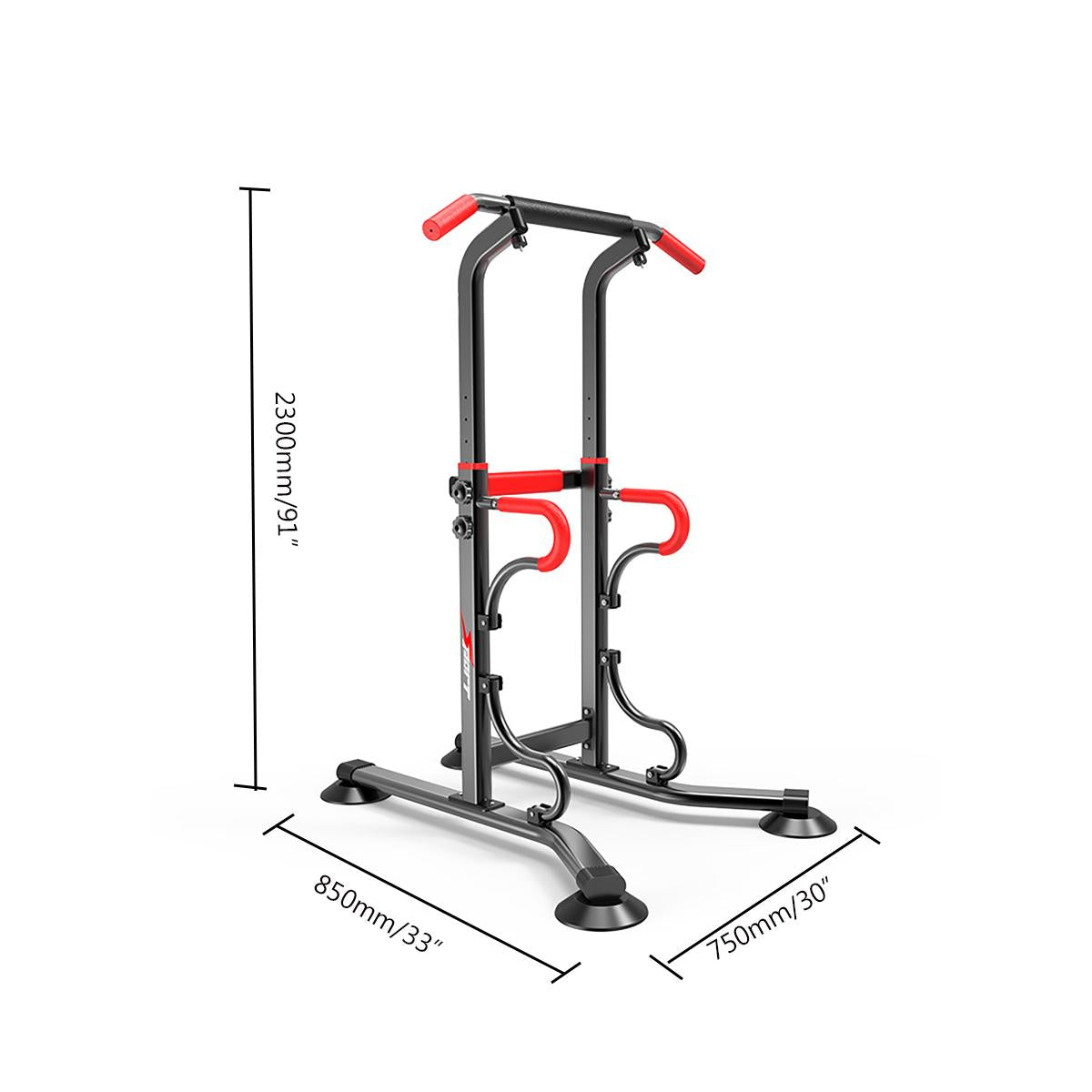 Ajustable Height Power Tower Dip Station Pull Up Bar for Home Gym Strength Training Workout Equipment,330lbs