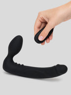 Tracey Cox Supersex Rechargeable Remote Control Strapless Strap-On Vibrator, Black