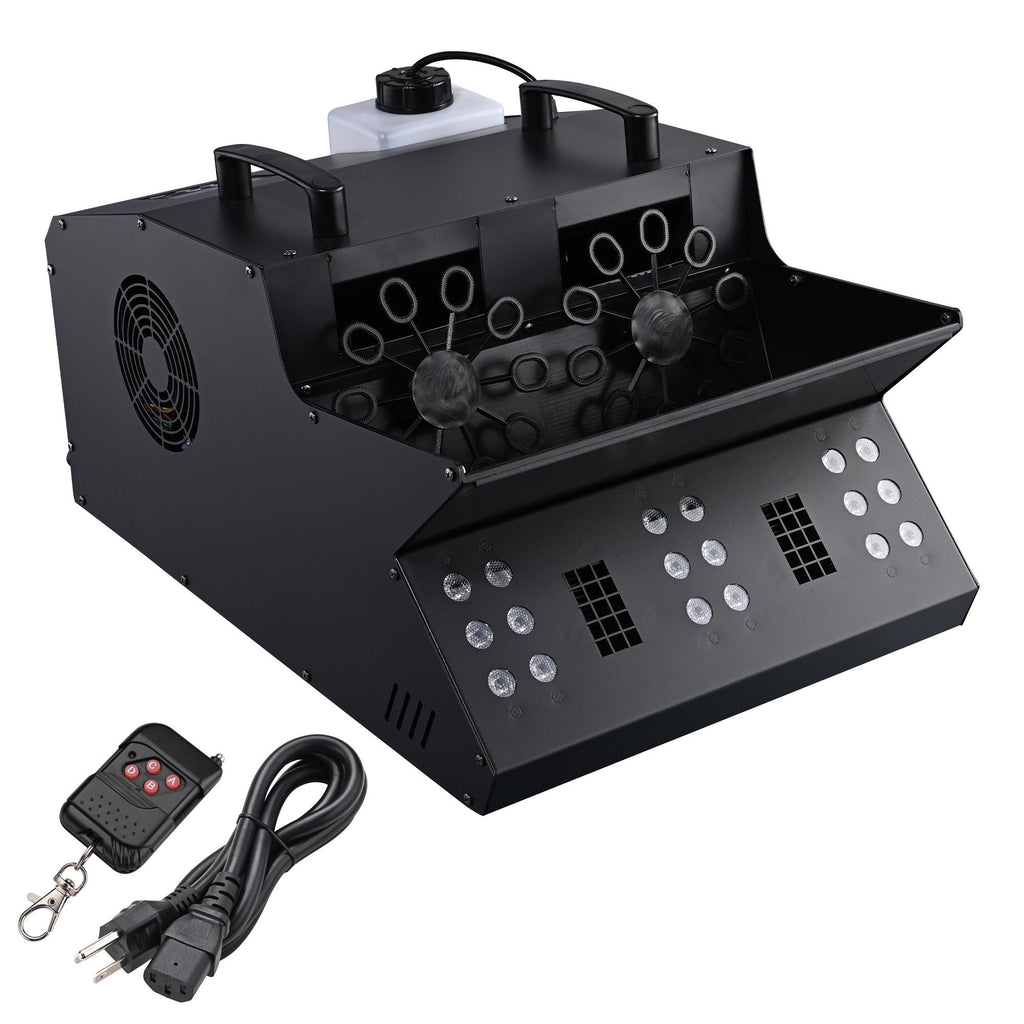 3in1 LED Fog Bubble Machine Fogger DMX Remote Control Music Festival Party Stage
