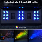 3in1 LED Fog Bubble Machine Fogger DMX Remote Control Music Festival Party Stage