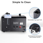3in1 Bubble Machine, Fog Machine, Multiple StaEffect Light,Remote Controller